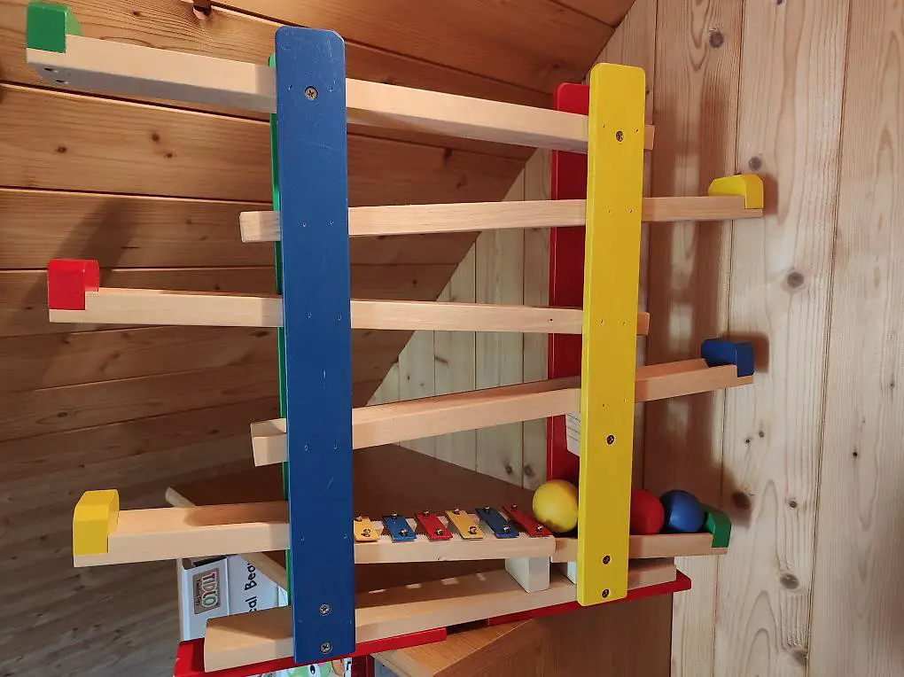 Kugelbahn Xylophon Holz