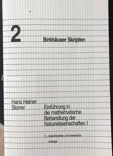 Einführung in die mathematische Behandlung der Naturwissensc