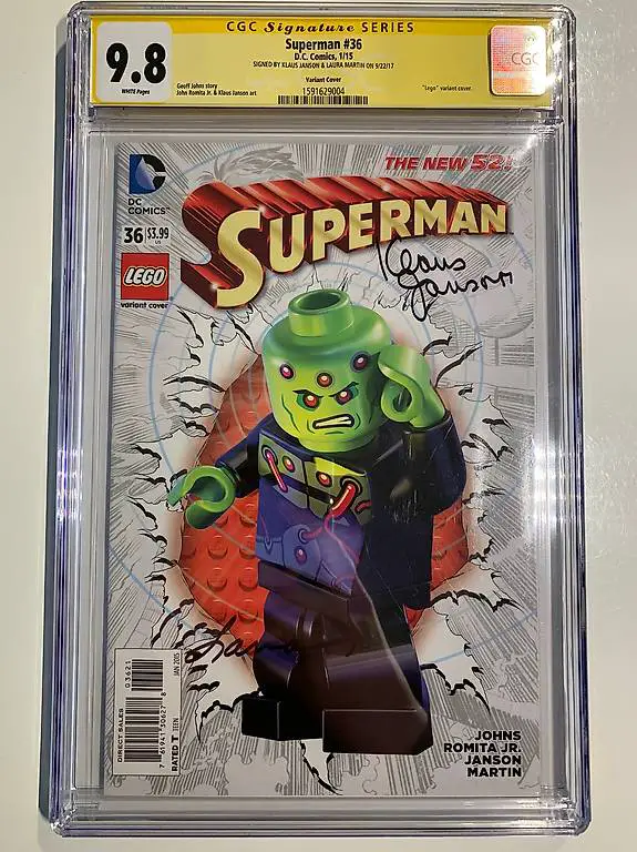 Comic DC Superman 36 CGC 9.8 Signiert
