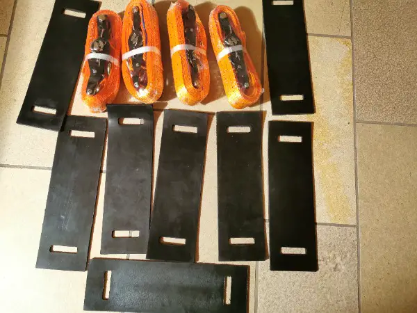 4 NEUE Sicherungsgurte mit Haken, 5 Meter, 2000 kg Zurrkraft