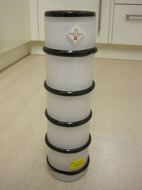 Kristallglas-Vase SARNER art collection Glas Obwalden