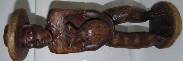 sehr schön geschnitzte Holzfigur ca 54 cm hoch