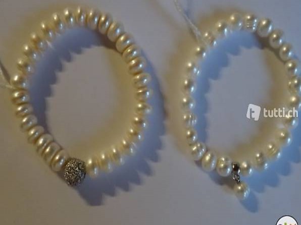  Armband dehnbar mit Perlen NEU