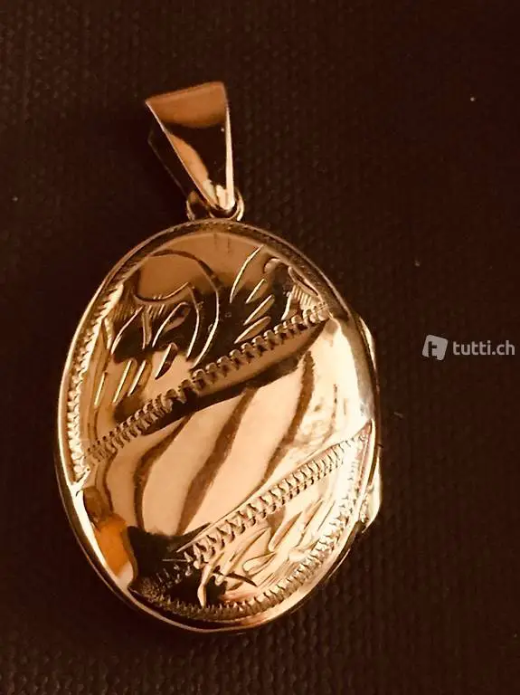  Wunderschönes Medaillon oval um 1940 antik