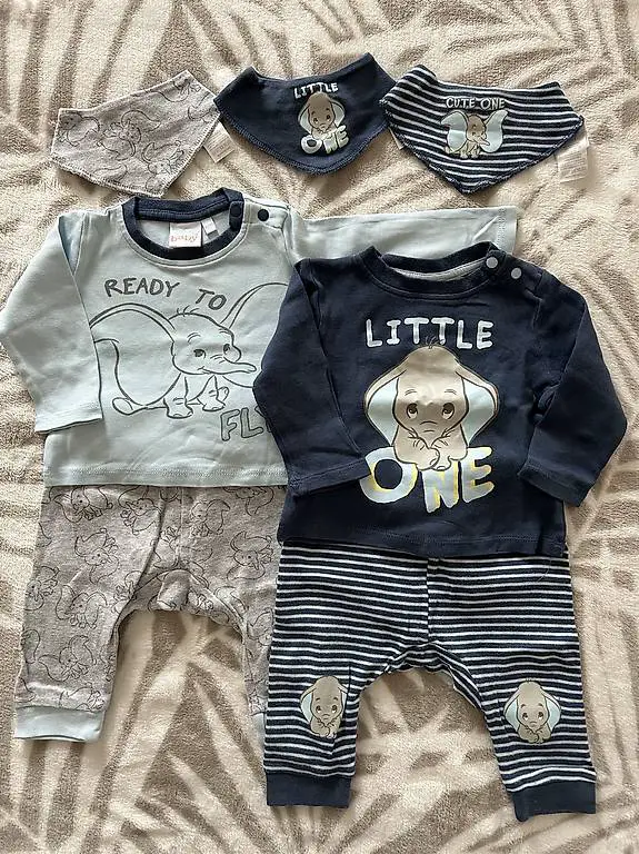 Süsses Disney Baby Set mit Dumbo Gr. 62/68