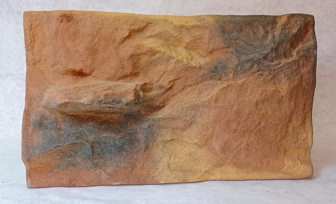 Terrarium Rückwand aus Glasfaserkunststoff