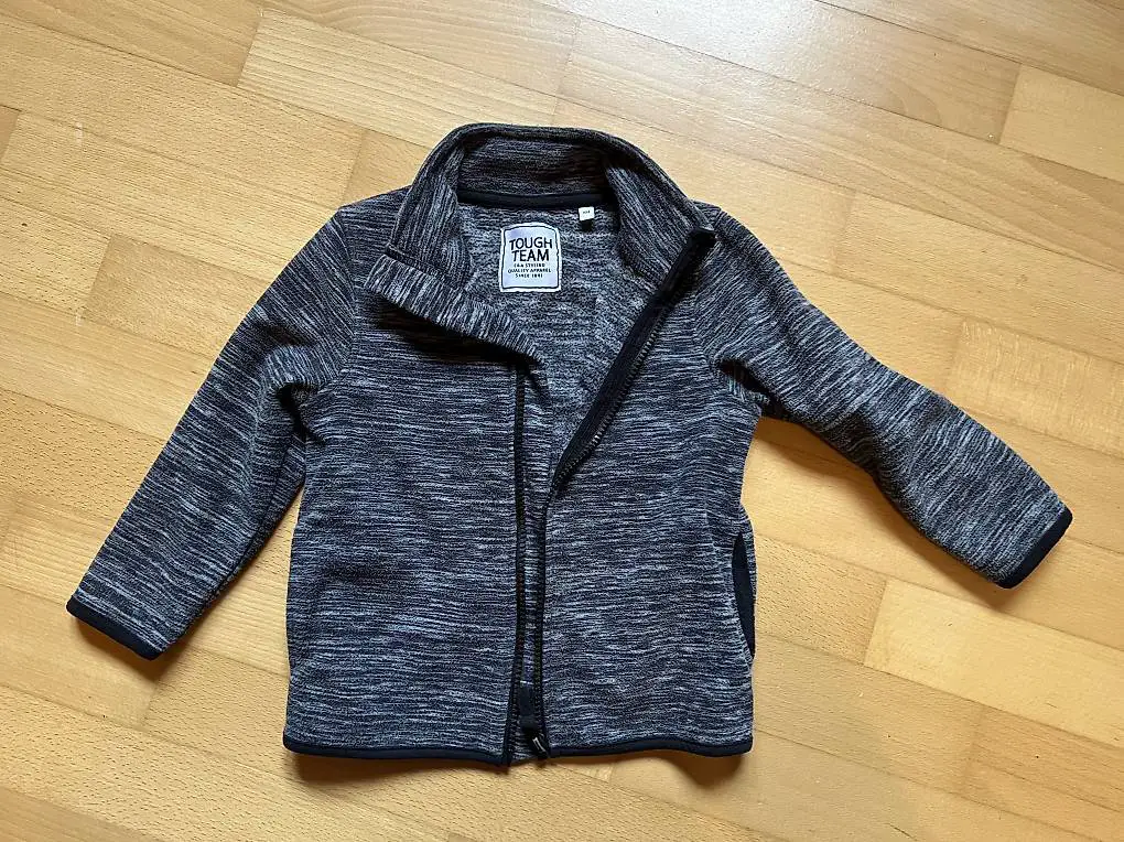 Fleecejacke, grau, Gr. 104
