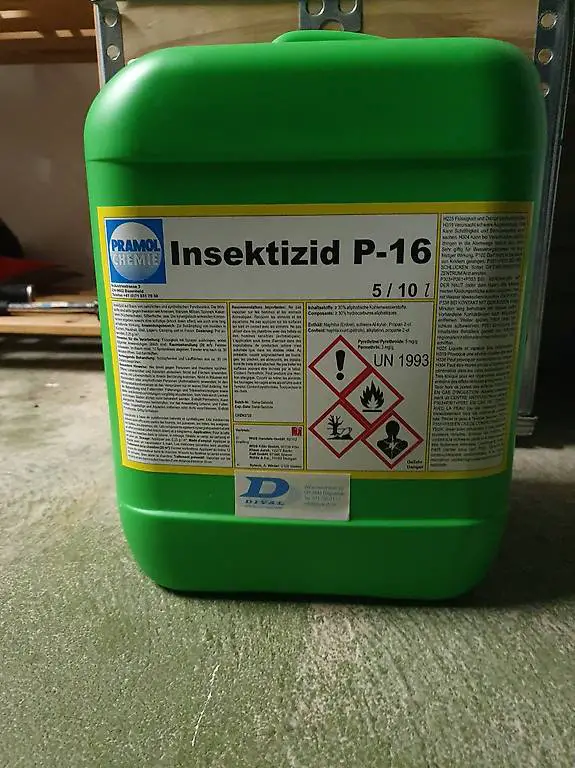 Insektizid gegen Fliegen, Spinnen, Milben, Ameisen, Käfer.