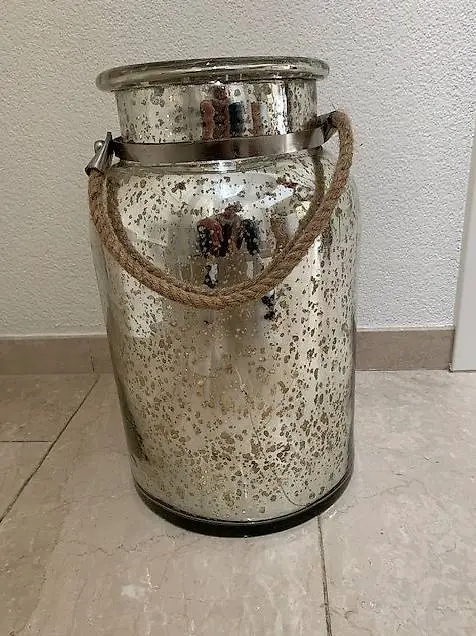 Windlicht für Kerze oder Lichterkette, Höhe 40 cm