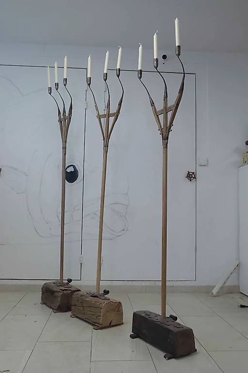 Kerzenständer Heugabel