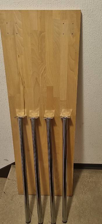 Massivholzplatten/Tischplatten+4Tischbeine