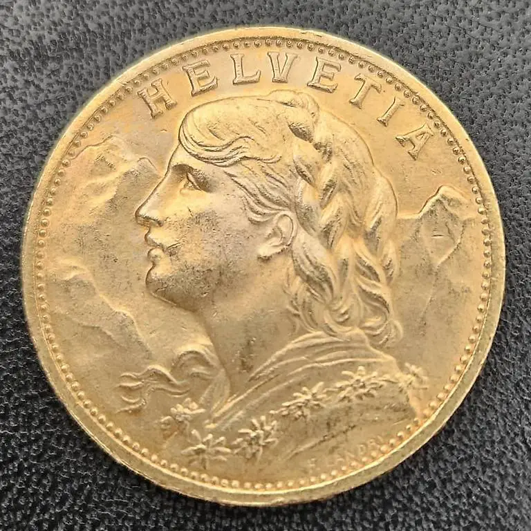 20 Franken Vreneli 1935 B ohne L