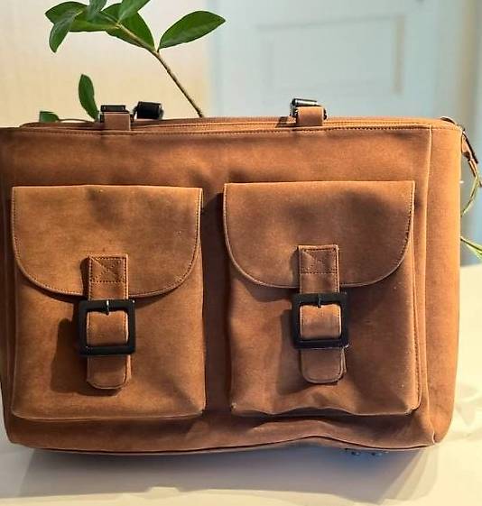 NEUDesigner Business- und Laptoptasche aus Velours Unisex