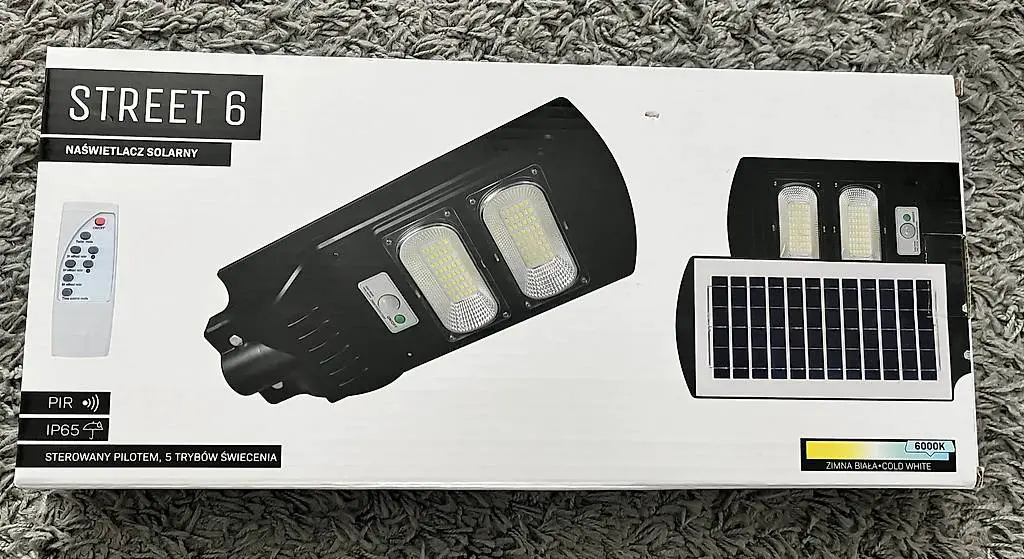 Solarstrahler mit Bewegungs- und Dämmerungssensor-STREET 6