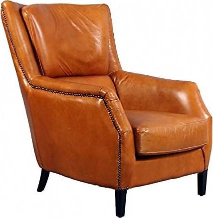 Vintage Line Lehnsessel Lewes Leder Columbia Brown Echtleder
