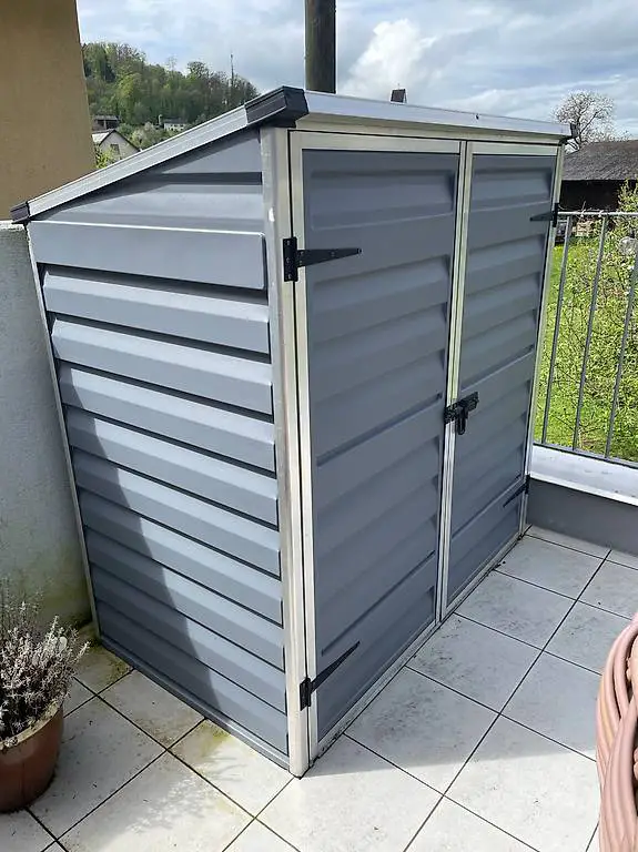 Gerätebox Voyager Aluminiumgestell Dunkelgrau 90x139x147 cm