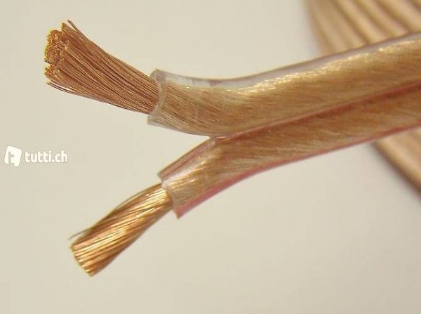  Neue 2x4mm2 Lautsprecherkabel Feinstdrähtig Höchste Qualität