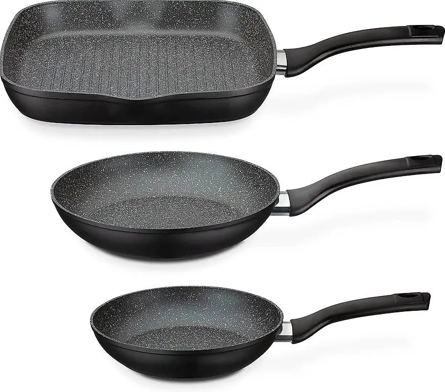 GSW Pfannen-Set Gourmet Granit? hochwertiges Pfannenset bes