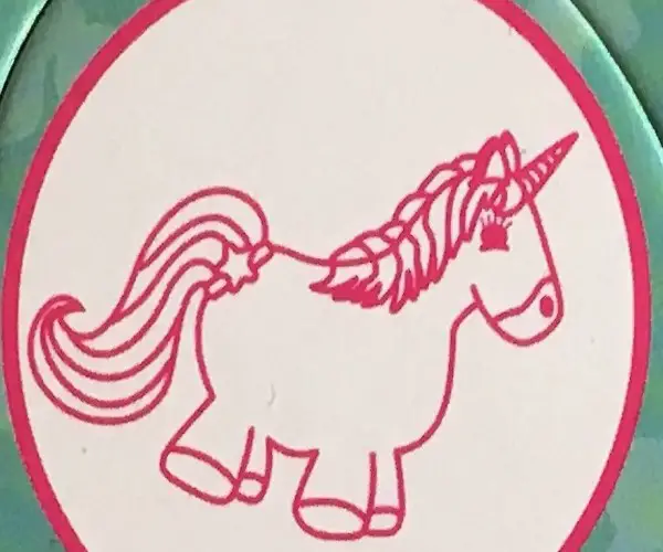 Einhorn Stempel Pink