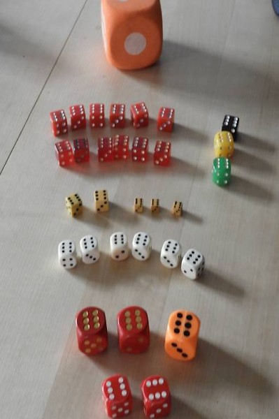 würfel von der kleine bis den grösseren