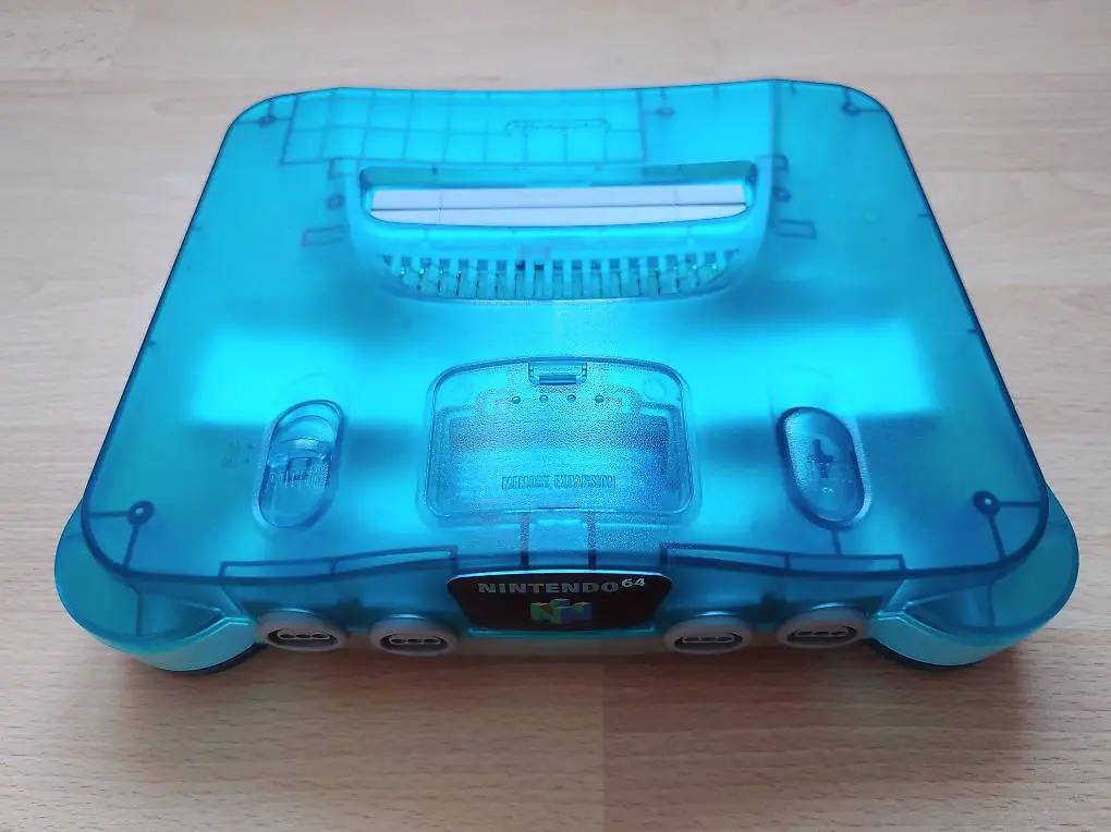 N64 Konsole Clear Blue