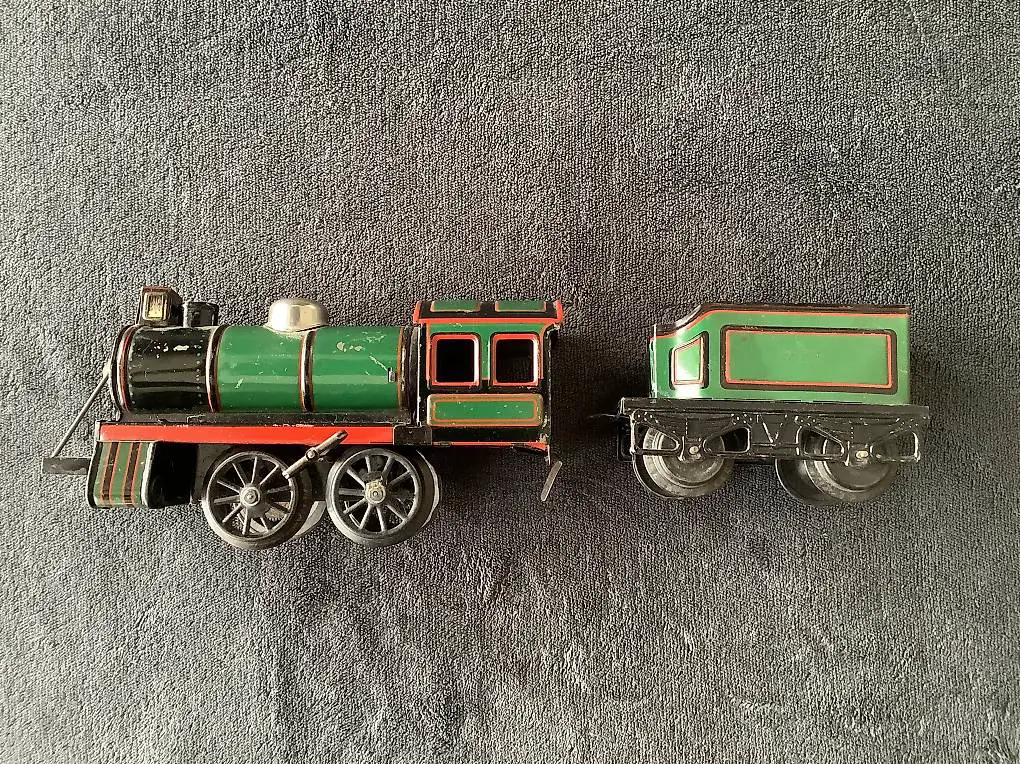 Uhrwerks Dampflok mit Tender Spur 0