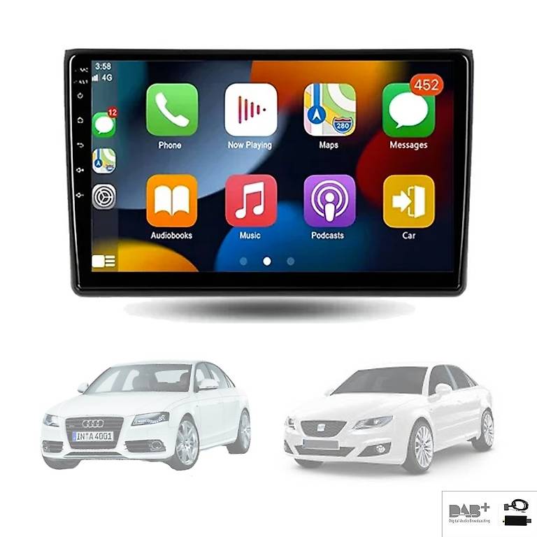Autoradio Audi A4 S4 RS4 Carplay Seat Exeo 64GB Navi