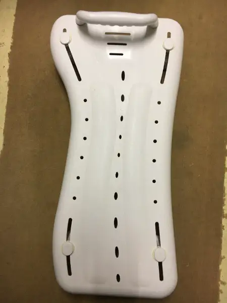 Badewannenbrett aus hartem Kunststoff weiss Belatung 150Kg