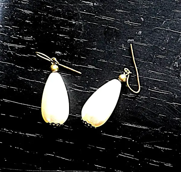 Perlen Ohrenringen Tropfenform