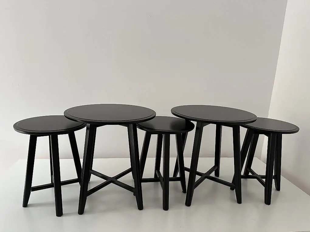 Loungetisch, 2 grosse und 3 kleine