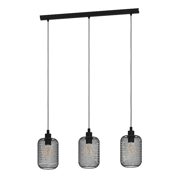 Pendelleuchte WRINGTON 60W E27 IP20 schwarz