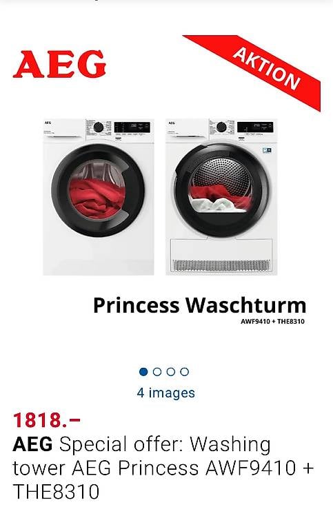 Waschturm AEG Princess AWF9410 + THE8310