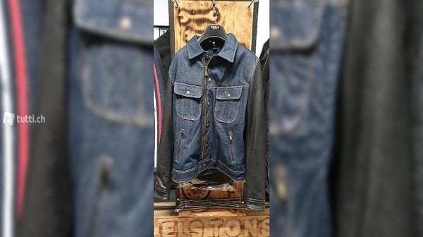  Helstons Motorradjacke Leder-Jeans 2XL