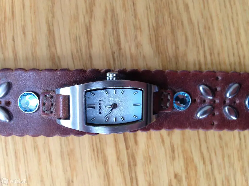 Fossil Lederarmbanduhr wie Neu