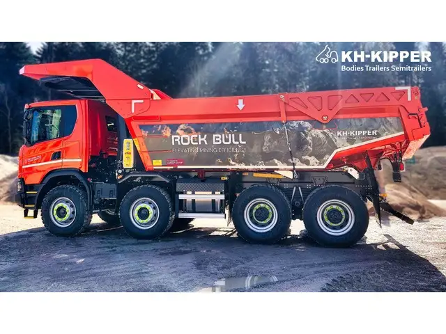 KH-KIPPER, "Nüssli" KH-Kipper Rock-Bull Kippmulde, Rückwärtskipper