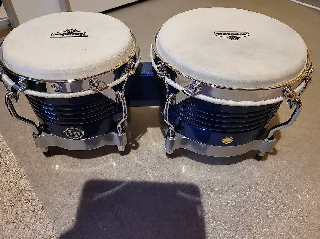 LP Matador Bongos mit Tasche und Lehrbuch
