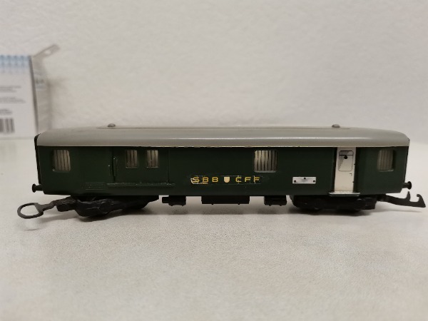 WESA Gepäckwagen SBB dunkelgrün, ohne Schachtel