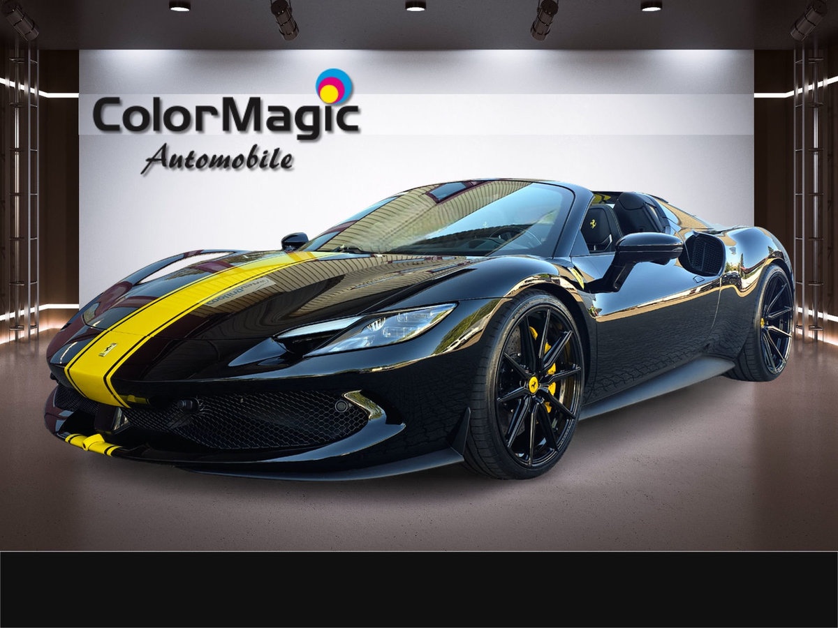 FERRARI 296 GTS * Schwarz/Schwarz * PPF ganzes Auto * Vossen 21/22 *