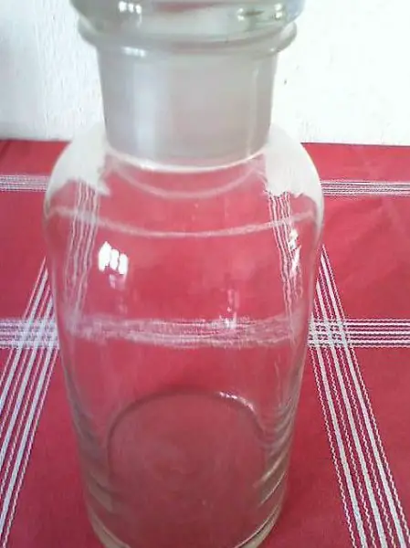 Apothekerflasche transparent