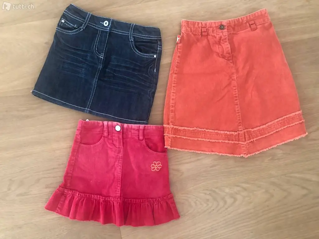 Kord / Jeans Jupe, Rock Gr: 3-4-5, 122 Jahre