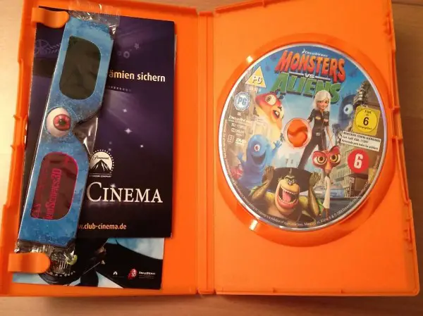 tolle DVD Monster und Aliens mit zwei 3D-Brillen