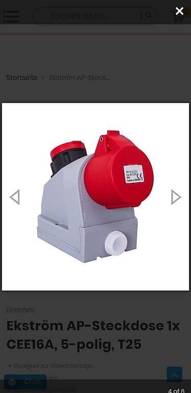 Steckdose CEE 16A + Typ 25 Werkstatt Garage