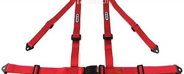  Hosenträger Gurt 4 Punkt rot Tenzo-R mit E Zeichen