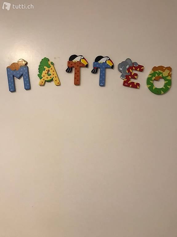 Holz Buchstaben Matteo