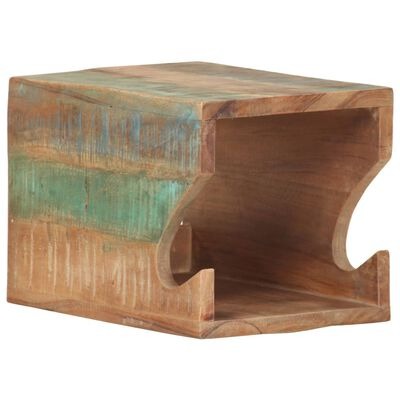  vidaXL Wand Fahrradträger 35x25x25 cm Recyceltes Massivholz