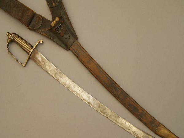  Antiker Säbel - Kantonale Ordonnanz um 1820 - Schultergürtel