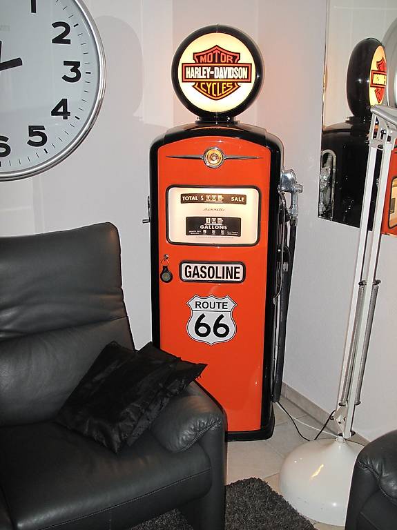 Tanksäule GASOLINE Retro Style als Bar