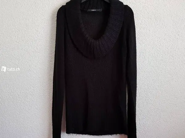 schwarze Pullover L Zebra