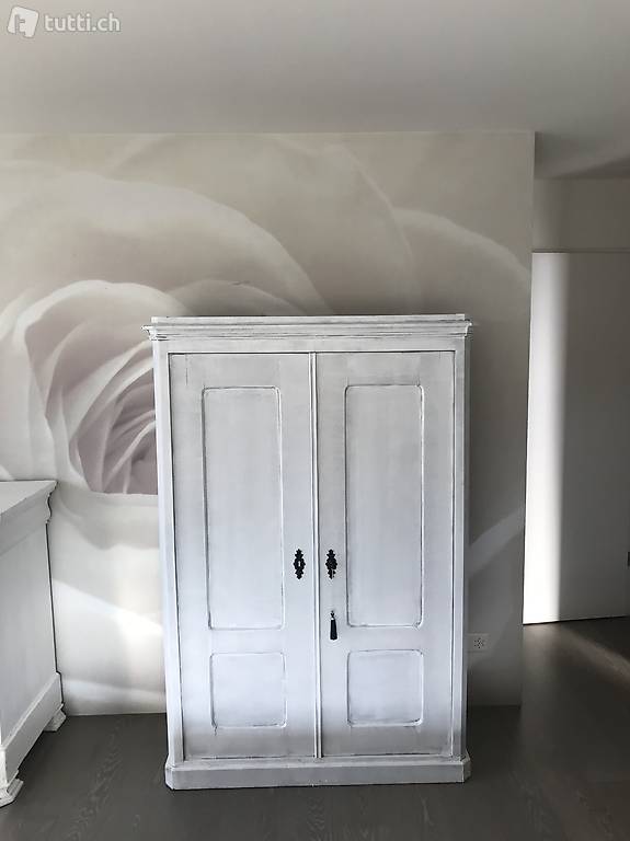 Antik Schrank klein shabby chic weiss by börnie"s