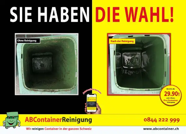 Containerreinigung direkt vor OrtSIE HABEN DIE WAHL